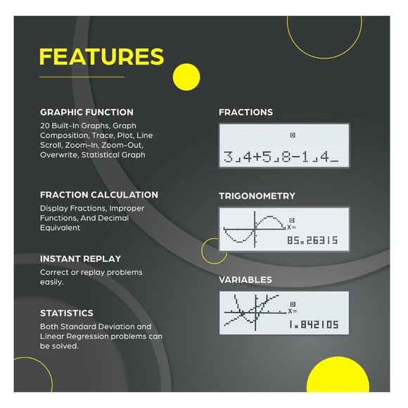 Tovo Scientific Calculator with Graphing Functions - Picture 5 of 11